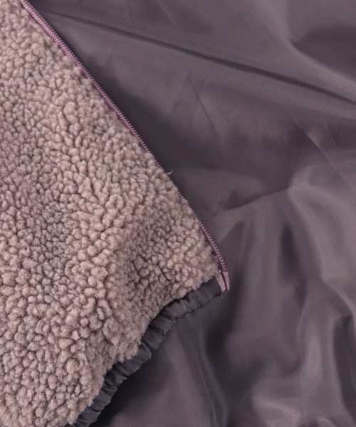 Kappa（カッパ）の「【Kappa / カッパ】 別注 ビッグシルエット シープ / シャギー スタンドカラーボアジャケット（ブルゾン・メンズ・ブラウン/ブルー/ベージュ/アイボリー/ブラック/ベージュ系その他/グレー/ラベンダー・L/M）」の17枚目の写真