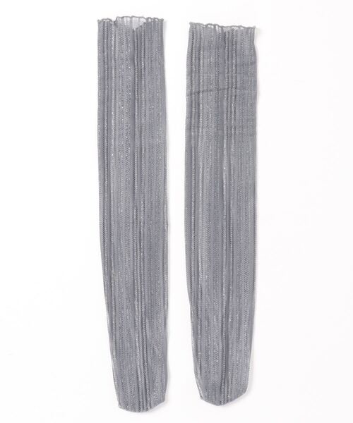 Fun & Daily（ファンアンドデイリー）の「F&D : ストライプレースソックス（ソックス/靴下・レディース・ブラック/ネイビー/グレー・FREE）」の5枚目の写真