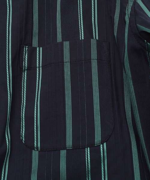 MEN'S BIGI（メンズビギ）の「ブライトストライプストレッチシャツ（シャツ/ブラウス・メンズ・ホワイト/ネイビー・01/03/02/04）」の9枚目の写真