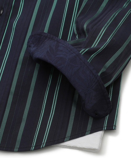 MEN'S BIGI（メンズビギ）の「ブライトストライプストレッチシャツ（シャツ/ブラウス・メンズ・ホワイト/ネイビー・01/03/02/04）」の11枚目の写真