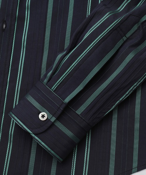 MEN'S BIGI（メンズビギ）の「ブライトストライプストレッチシャツ（シャツ/ブラウス・メンズ・ホワイト/ネイビー・01/03/02/04）」の13枚目の写真