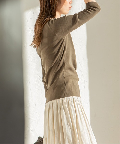 Noble 今季売り切れ　美品　ニット　定価14300円 Noble（ノーブル）の「強撚コットン 総針クルーネックプルオーバー