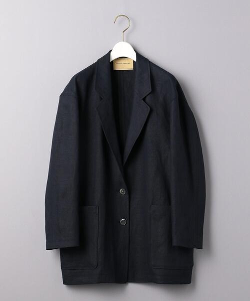 UNITED ARROWS(ユナイテッドアローズ)の「UGCM リネン テーラードジャケット◆(テーラードジャケット・レディース・ホワイト/ネイビー・36/38)」の10枚目の写真