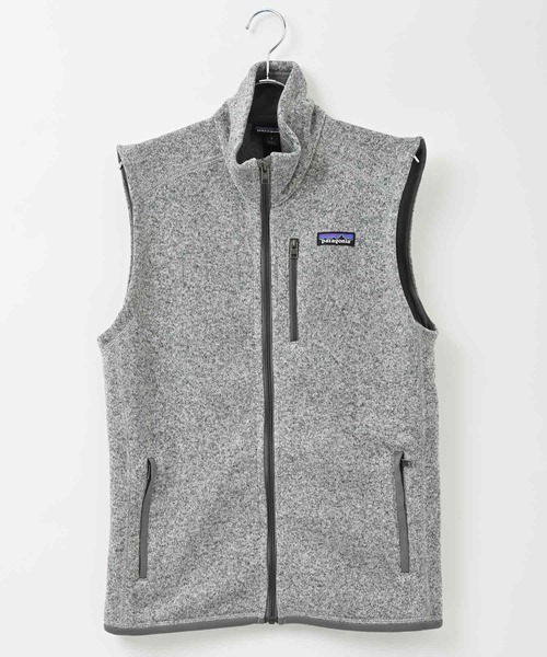 patagonia フリース ベスト ホワイト/ネイビー　Ｌサイズ Patagonia フリースベスト ホワイト/ネイビー patagonia フリース