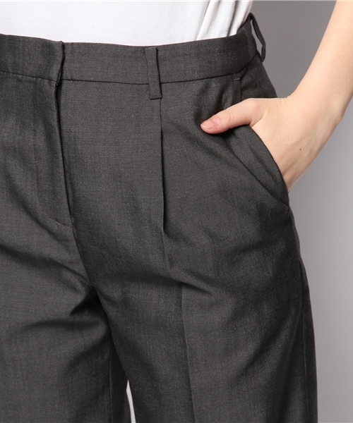 Demi-Luxe BEAMS（デミルクス ビームス）の「Demi-Luxe BEAMS / ウールオックス ワイドパンツ（その他パンツ・レディース・グレー/ネイビー・38/40/36）」の9枚目の写真