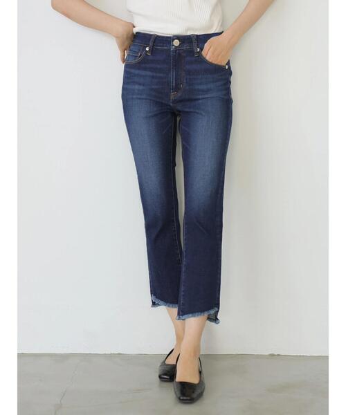 AMERICAN HOLIC（アメリカンホリック）の「ブーツカット裾カットオフデニム（デニムパンツ・レディース・グレー/インディゴブルー・SMALL/MEDIUM/LARGE）」の15枚目の写真