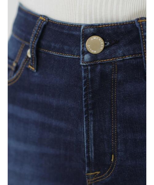 AMERICAN HOLIC（アメリカンホリック）の「ブーツカット裾カットオフデニム（デニムパンツ・レディース・グレー/インディゴブルー・SMALL/MEDIUM/LARGE）」の21枚目の写真