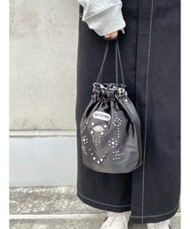 OUTDOOR PRODUCTS | (OUTDOOR PRODUCTS)＜ROSE BUD別注＞スタッズ付き巾着バッグ(ショルダーバッグ)