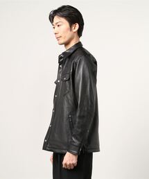 schott（ショット）の「Schott(ショット) LAMB LEATHER SHIRT