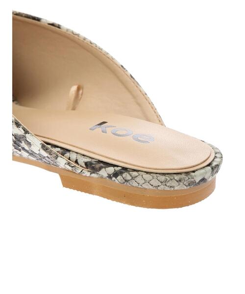 koe（コエ）の「シームミュールパンプス＊（パンプス・レディース・パイソン/オフホワイト/ブラック・S/M/L）」の7枚目の写真