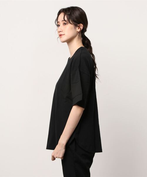 RIKKA FEMME(リッカファム)の「RIKKA FEMME/リッカファム Tシャツ R21SS104(Tシャツ/カットソー・レディース・ホワイト/ブラック/ベージュ・FREE)」の4枚目の写真