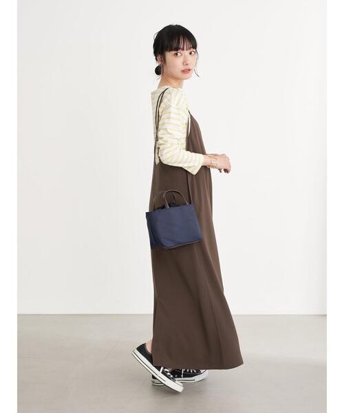 earth music&ecology（アースミュージックアンドエコロジー）の「ミニ巾着ショルダバッグ ＊（トートバッグ・レディース・ベージュ/ネイビー/クリーム・FREE）」の7枚目の写真