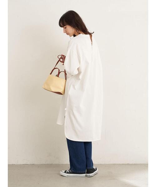 earth music&ecology（アースミュージックアンドエコロジー）の「ミニ巾着ショルダバッグ ＊（トートバッグ・レディース・ベージュ/ネイビー/クリーム・FREE）」の12枚目の写真