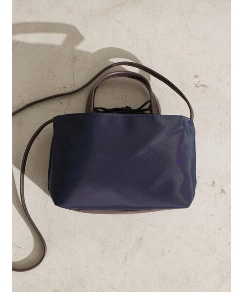 earth music&ecology（アースミュージックアンドエコロジー）の「ミニ巾着ショルダバッグ ＊（トートバッグ・レディース・ベージュ/ネイビー/クリーム・FREE）」の14枚目の写真