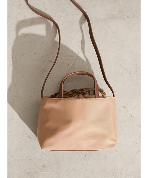 earth music&ecology（アースミュージックアンドエコロジー）の「ミニ巾着ショルダバッグ ＊（トートバッグ・レディース・ベージュ/ネイビー/クリーム・FREE）」の16枚目の写真