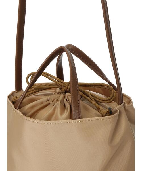 earth music&ecology（アースミュージックアンドエコロジー）の「ミニ巾着ショルダバッグ ＊（トートバッグ・レディース・ベージュ/ネイビー/クリーム・FREE）」の20枚目の写真