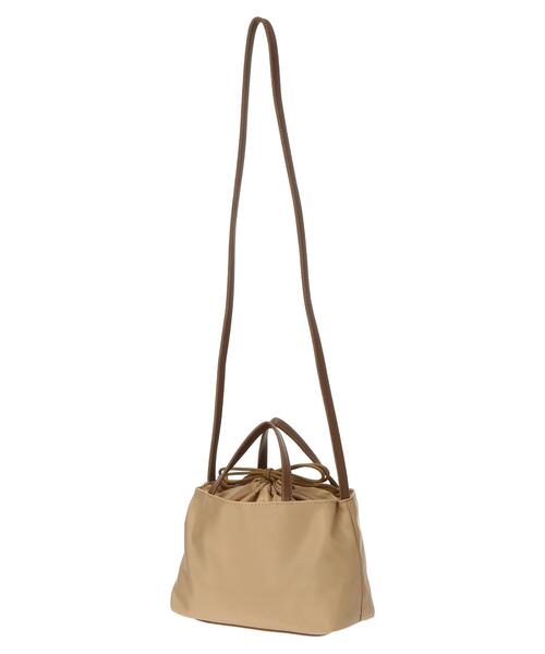 earth music&ecology（アースミュージックアンドエコロジー）の「ミニ巾着ショルダバッグ ＊（トートバッグ・レディース・ベージュ/ネイビー/クリーム・FREE）」の22枚目の写真