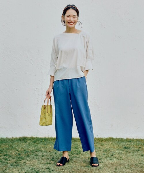 pink adobe（ピンクアドベ）の「◆【2WAY】ジャガード　ミニショルダー（ショルダーバッグ・レディース・アイボリー系/イエロー系/グレー系/グレー系5・00）」の9枚目の写真