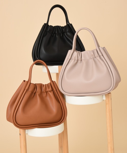 INTERPLANET（インタープラネット）の「軽量合皮２ＷＡＹラウンドＢＡＧ（ショルダーバッグ・レディース・ブラック/ブラウン/ベージュ・フリー）」の11枚目の写真