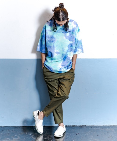 CAMBIO(カンビオ)の「mp8929-Stretch Back Satin Jogger Pants パンツ(その他パンツ・メンズ・ベージュ/オリーブ/ブラック・L/M/S)」の4枚目の写真