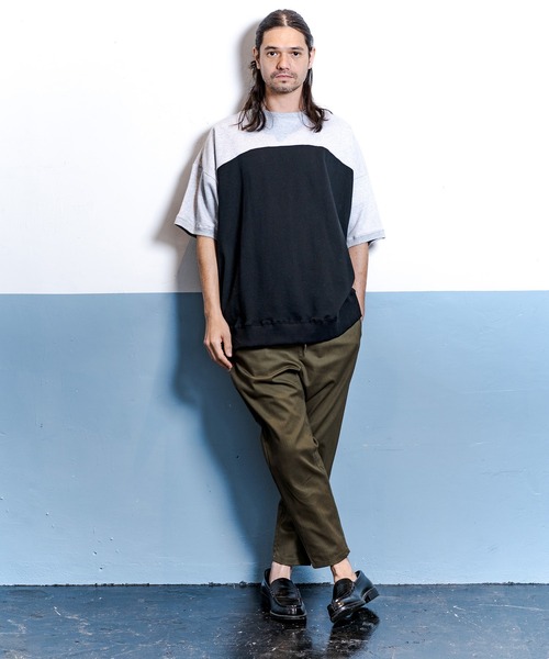 CAMBIO(カンビオ)の「mp8929-Stretch Back Satin Jogger Pants パンツ(その他パンツ・メンズ・ベージュ/オリーブ/ブラック・L/M/S)」の6枚目の写真