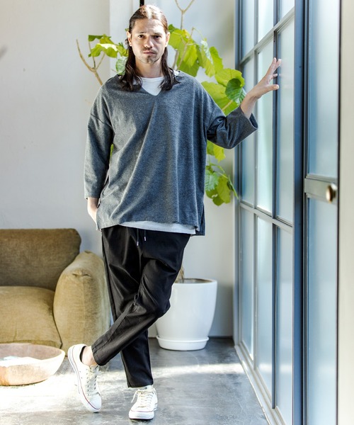 CAMBIO(カンビオ)の「mp8929-Stretch Back Satin Jogger Pants パンツ(その他パンツ・メンズ・ベージュ/オリーブ/ブラック・L/M/S)」の18枚目の写真