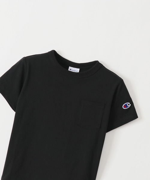 Champion(チャンピオン)の「【Champion/チャンピオン】キッズ ベーシック ショートスリーブポケットTシャツ(Tシャツ/カットソー・キッズ・ベージュ/オフホワイト/パープル/ブラック/ライトグリーン/オレンジ/ネイビー/グレー/ターコイズブルー/ライトパープル/イエロー・110/160/140/150/100/130/120)」の17枚目の写真