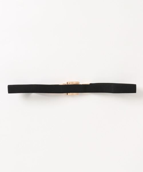 SPIGA（スピーガ）の「ゴールドバックル細ベルト（ベルト・レディース・ブラック・FREE）」の2枚目の写真
