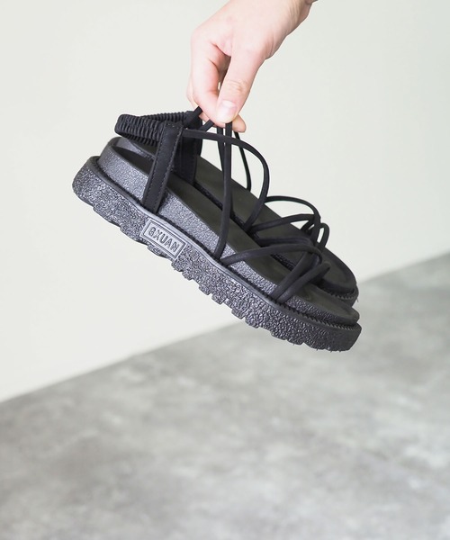 Riberry(リベリー)の「細コードプラットフォームサンダル(サンダル・レディース・ブラック・MEDIUM/LARGE)」の5枚目の写真