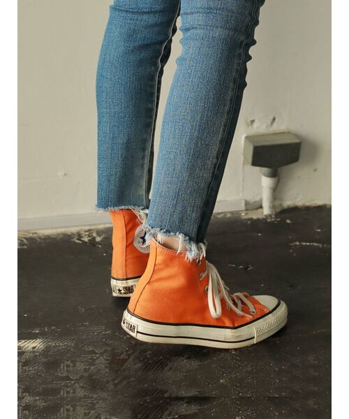 CONVERSE（コンバース）の「CANVAS ALL STAR J HI（スニーカー・レディース・アイボリー/オレンジ/ブラック・23.5/24.5/22.5）」の5枚目の写真