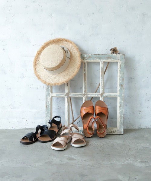 studio CLIP（スタディオクリップ）の「【キナリノ掲載商品】手染め風楽々サンダル（サンダル・レディース・オフホワイト/ブラック/キャメル・MEDIUM/X-LARGE/LARGE/SMALL）」の19枚目の写真