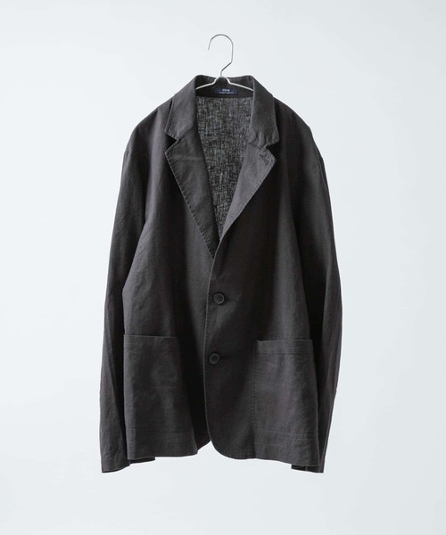 ITEMS URBANRESEARCH（アイテムズ アーバンリサーチ）の「コットンリネン テーラードジャケット（その他アウター・メンズ・パープル/ベージュ/ブラック・MEDIUM/LARGE）」の11枚目の写真