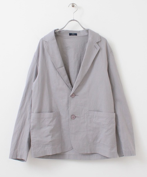 ITEMS URBANRESEARCH（アイテムズ アーバンリサーチ）の「コットンリネン テーラードジャケット（その他アウター・メンズ・パープル/ベージュ/ブラック・MEDIUM/LARGE）」の17枚目の写真