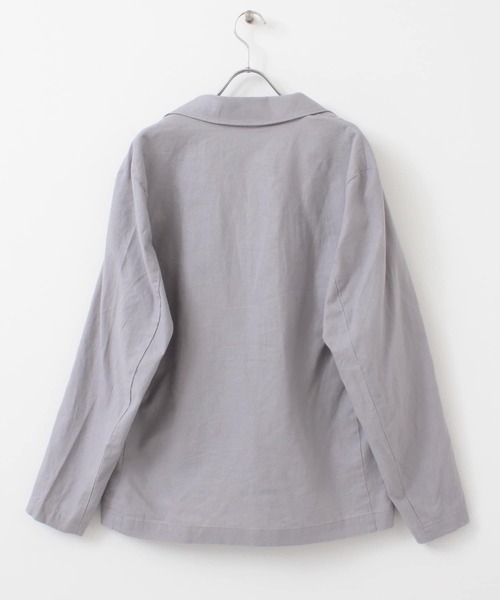 ITEMS URBANRESEARCH（アイテムズ アーバンリサーチ）の「コットンリネン テーラードジャケット（その他アウター・メンズ・パープル/ベージュ/ブラック・MEDIUM/LARGE）」の20枚目の写真