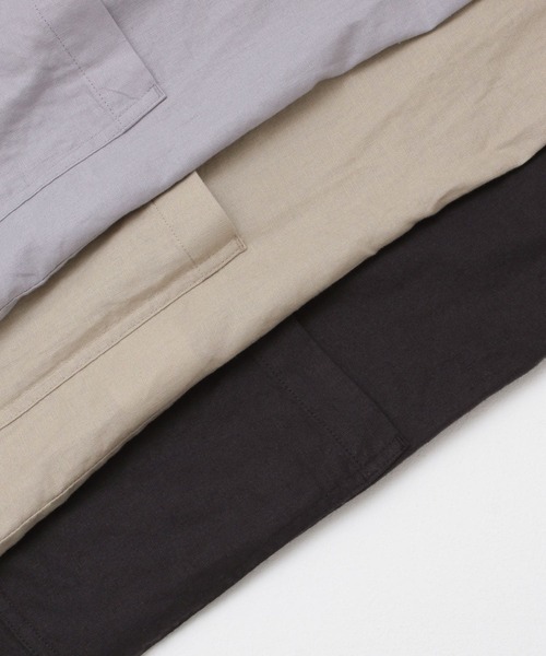 ITEMS URBANRESEARCH（アイテムズ アーバンリサーチ）の「コットンリネン テーラードジャケット（その他アウター・メンズ・パープル/ベージュ/ブラック・MEDIUM/LARGE）」の22枚目の写真