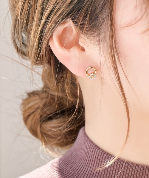 Phoebe（フィービィー）の「【金属アレルギー対応】【痛くないシリーズ】デリケートビジューライトフィットイヤリング（イヤリング・レディース・ゴールド・FREE）」の6枚目の写真