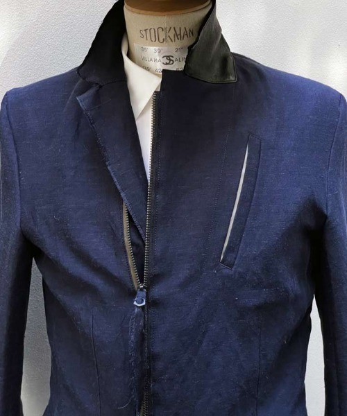 FranCisT_MOR.K.S.(フランシストモークス)の「FranCisT_MOR.K.S./フランシスト モークス/HYBRID ZIP-UP TAILORED JACKET(テーラードジャケット・メンズ・ネイビー・2/3)」の5枚目の写真