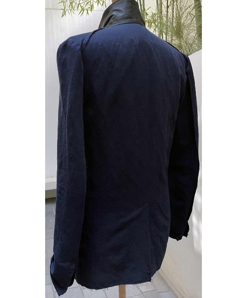 FranCisT_MOR.K.S.(フランシストモークス)の「FranCisT_MOR.K.S./フランシスト モークス/HYBRID ZIP-UP TAILORED JACKET(テーラードジャケット・メンズ・ネイビー・2/3)」の4枚目の写真