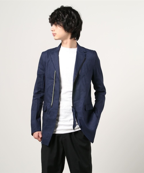 FranCisT_MOR.K.S.(フランシストモークス)の「FranCisT_MOR.K.S./フランシスト モークス/HYBRID ZIP-UP TAILORED JACKET(テーラードジャケット・メンズ・ネイビー・2/3)」の11枚目の写真