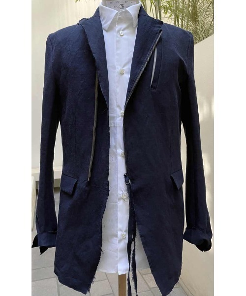 FranCisT_MOR.K.S.(フランシストモークス)の「FranCisT_MOR.K.S./フランシスト モークス/HYBRID ZIP-UP TAILORED JACKET(テーラードジャケット・メンズ・ネイビー・2/3)」の10枚目の写真