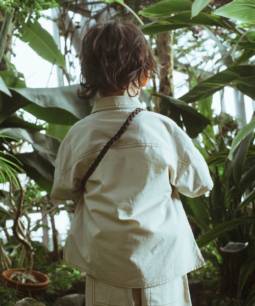 BRANSHES（ブランシェス）の「半袖ポケットシャツ（シャツ/ブラウス・キッズ・チャコールグレー/ベージュ・120cm/130cm/140cm/150cm/110cm/90cm/100cm）」の6枚目の写真