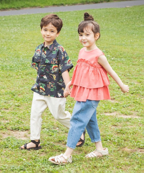 BRANSHES（ブランシェス）の「半袖ポケットシャツ（シャツ/ブラウス・キッズ・チャコールグレー/ベージュ・120cm/130cm/140cm/150cm/110cm/90cm/100cm）」の18枚目の写真