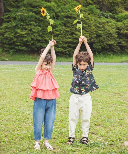 BRANSHES（ブランシェス）の「半袖ポケットシャツ（シャツ/ブラウス・キッズ・チャコールグレー/ベージュ・120cm/130cm/140cm/150cm/110cm/90cm/100cm）」の19枚目の写真