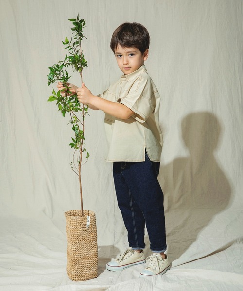 BRANSHES（ブランシェス）の「半袖ポケットシャツ（シャツ/ブラウス・キッズ・チャコールグレー/ベージュ・120cm/130cm/140cm/150cm/110cm/90cm/100cm）」の21枚目の写真