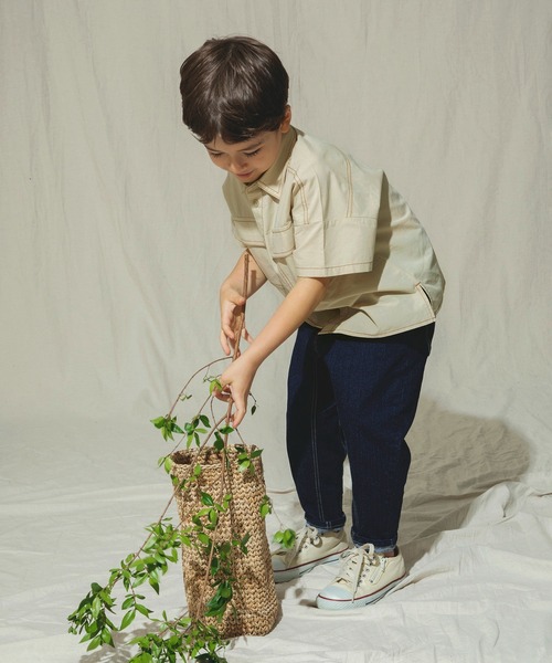 BRANSHES（ブランシェス）の「半袖ポケットシャツ（シャツ/ブラウス・キッズ・チャコールグレー/ベージュ・120cm/130cm/140cm/150cm/110cm/90cm/100cm）」の22枚目の写真