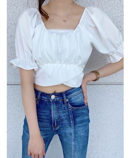 one way（ワンウェイ）の「【oneway Jeans】バックリボンTOPS（シャツ/ブラウス・レディース・ブラック/ブラック系その他/ブラック系その他2/ライトオレンジ系/ホワイト/ホワイト系その他/オレンジ・FREE）」の10枚目の写真