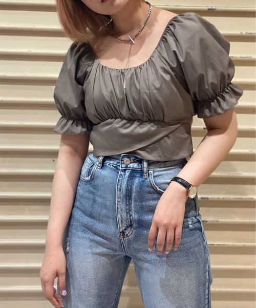 one way（ワンウェイ）の「【oneway Jeans】バックリボンTOPS（シャツ/ブラウス・レディース・ブラック/ブラック系その他/ブラック系その他2/ライトオレンジ系/ホワイト/ホワイト系その他/オレンジ・FREE）」の11枚目の写真