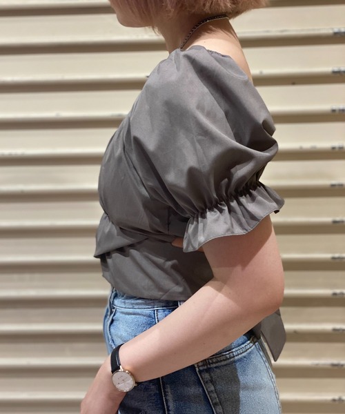 one way（ワンウェイ）の「【oneway Jeans】バックリボンTOPS（シャツ/ブラウス・レディース・ブラック/ブラック系その他/ブラック系その他2/ライトオレンジ系/ホワイト/ホワイト系その他/オレンジ・FREE）」の12枚目の写真