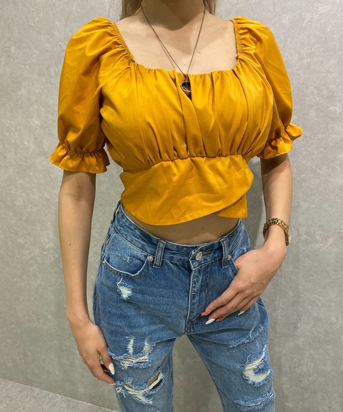 one way（ワンウェイ）の「【oneway Jeans】バックリボンTOPS（シャツ/ブラウス・レディース・ブラック/ブラック系その他/ブラック系その他2/ライトオレンジ系/ホワイト/ホワイト系その他/オレンジ・FREE）」の14枚目の写真