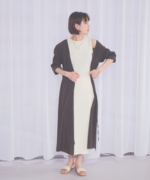 FONCE | キュプラカシュクールガウン★(トレンチコート)